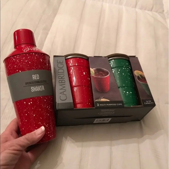 NEW CAMBRIDGE CHRISTMAS RED/GREEN BAR SET - Picture 5 of 7